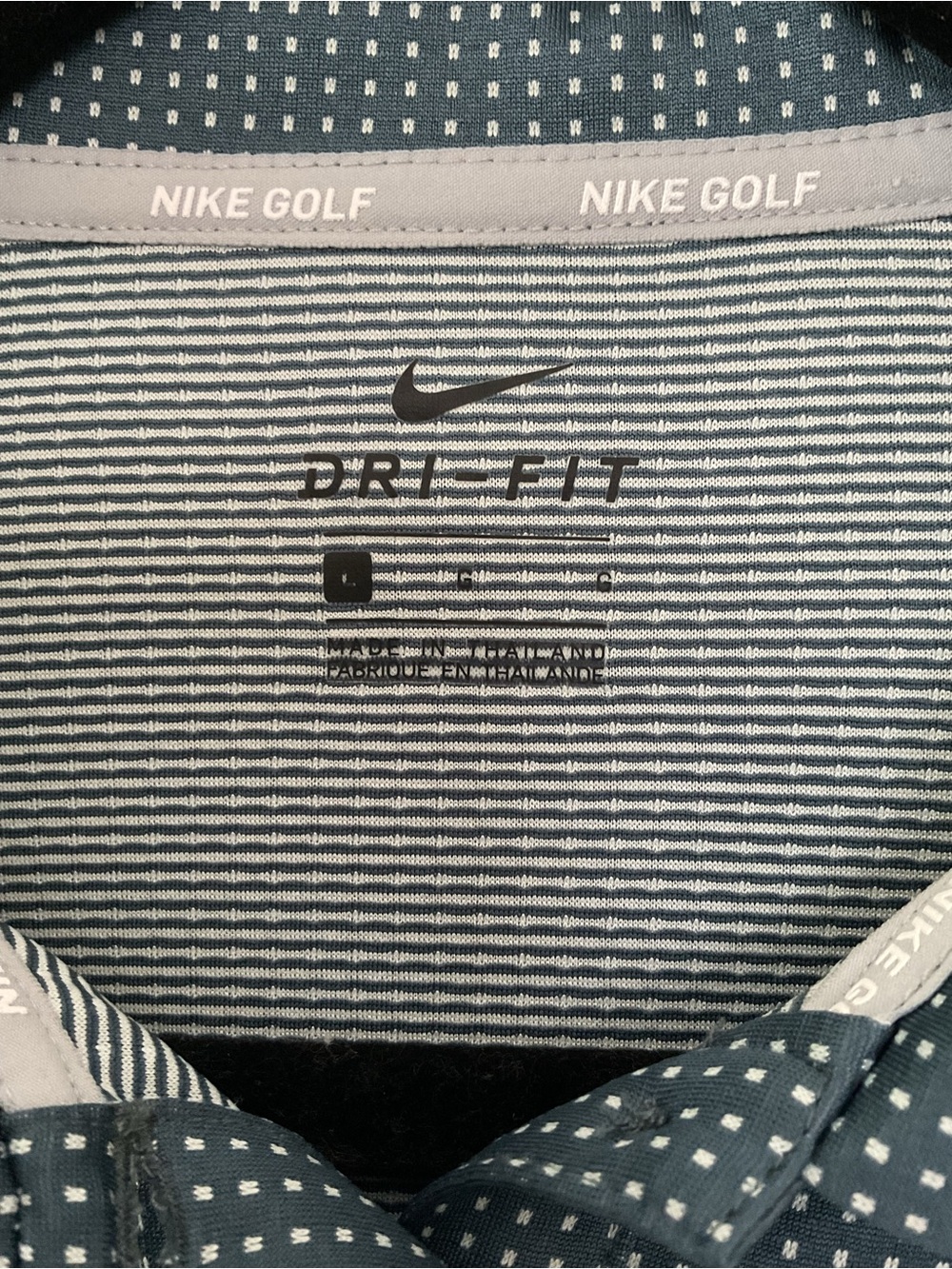 Nike Golf Dri-FIT Women’s Long Sleeve Polo Blue Athletic Top Size L - Picture 4 of 7